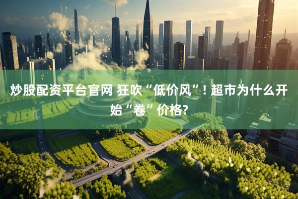 炒股配资平台官网 狂吹“低价风”! 超市为什么开始“卷”价格?