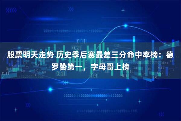 股票明天走势 历史季后赛最差三分命中率榜：德罗赞第一，字母哥上榜
